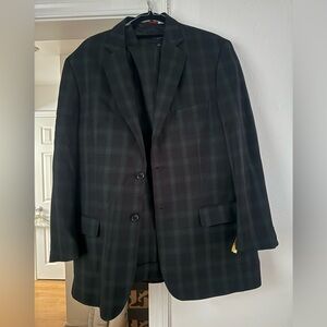 This is a three piece statement suit. Jacket, vest and pants are included.